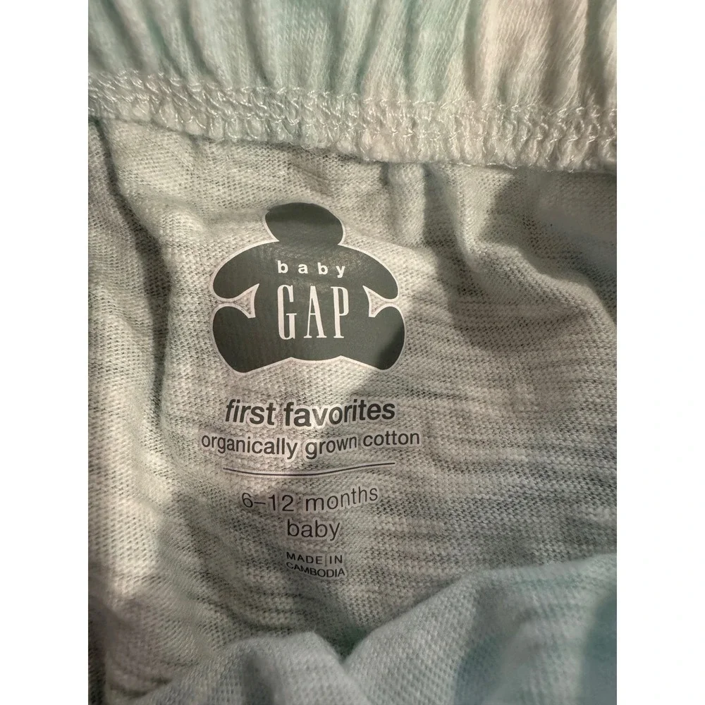 Baby Gap First Favorites Organic Cotton Tie Dye Henley Top and Shorts Set 6-12M